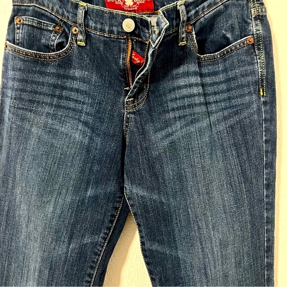 LUCKY BRAND Women’s Dark Wash Size 8/29 SWEET N LOW Bootcut  Jeans EUC Kicker - Picture 3 of 10